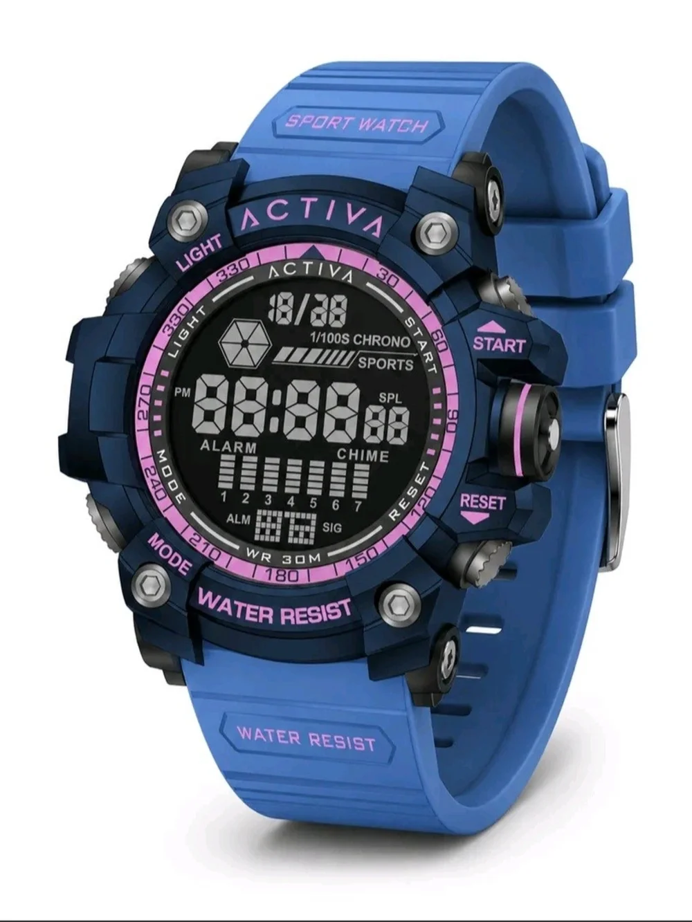 Invicta Blue and Pink Digital Sport Watch